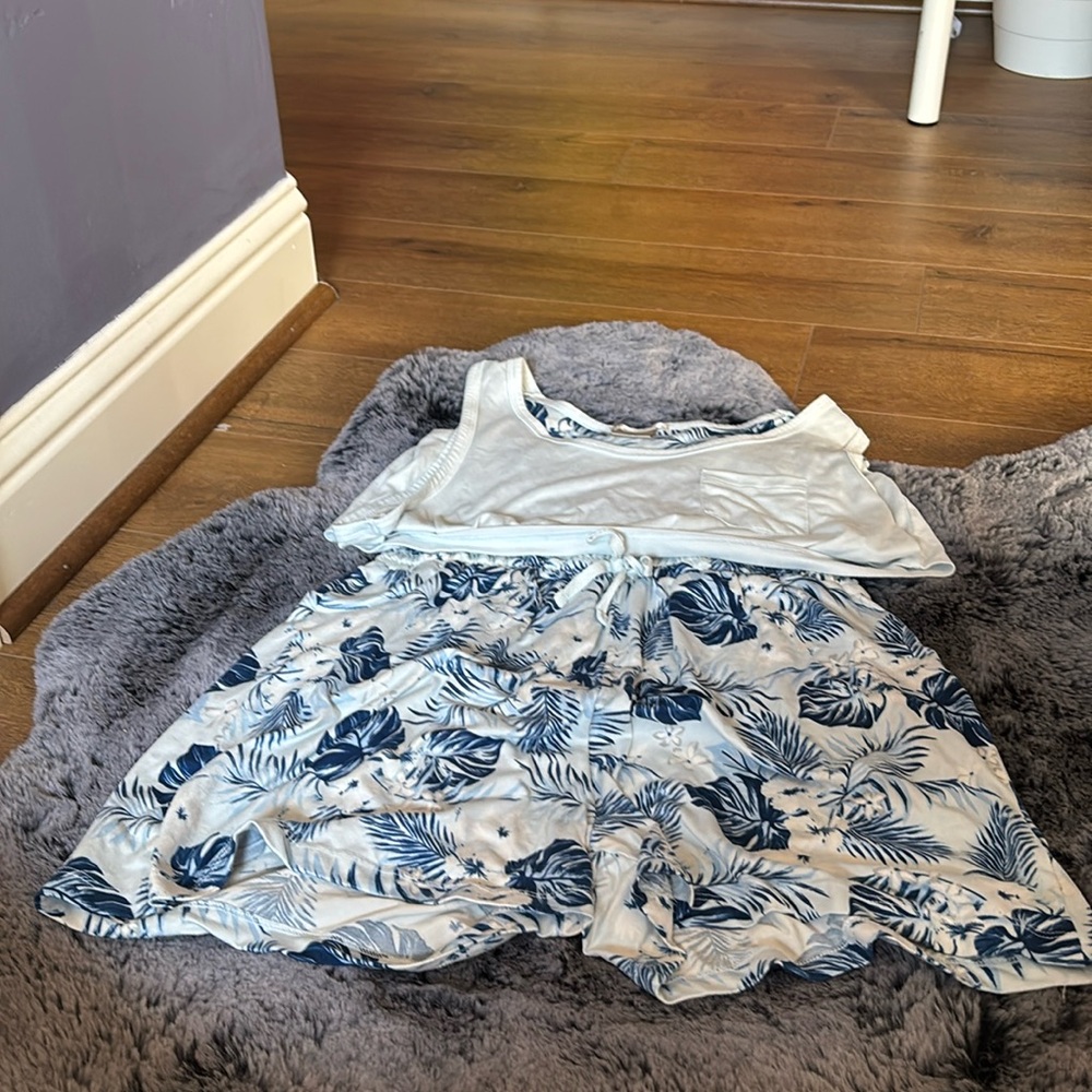 Cute blue pajama set